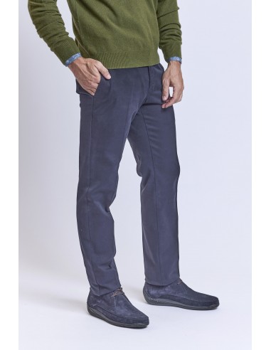 PANTALON SLIM GABARDINE MARINE Voir les baskets