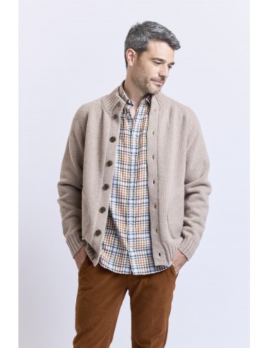 CARDIGAN EN LAINE CHAMPIGNON livraison gratuite