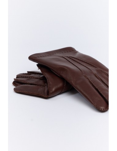 GANTS DOUBLÉ CACHEMIRE MARRON vente chaude votre 