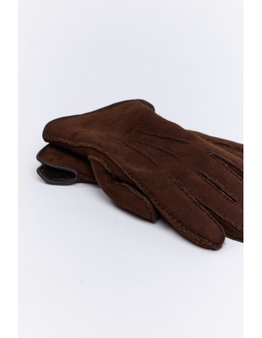 GANTS CUIR DE MOUTON MARRON FONCÉ En savoir plus