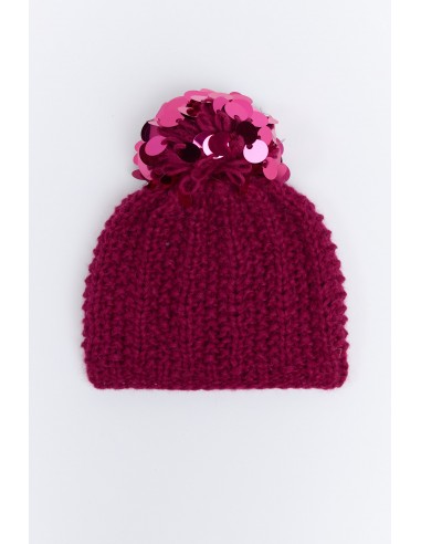 BONNET À SEQUINS FUSCHIA Amélioration de cerveau avec