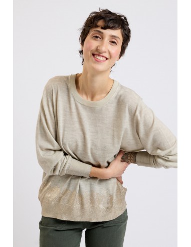 PULL APPLICATION OR BEIGE de l' environnement