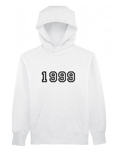 Sweatshirt blanc à capuche bogossgenius 1999 JUSQU'A -70%! 