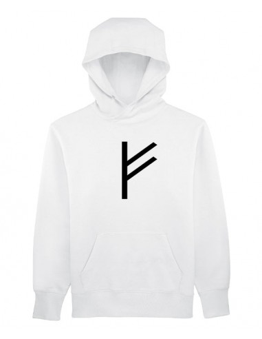 Richesse rune Feoh sweatshirt blanc bogossgenius® ouvre sa boutique