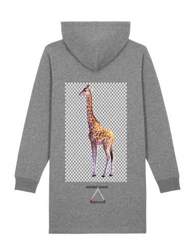 Robe sweat-shirt à capuche imprimé girafe-bogossgenius design meilleur choix