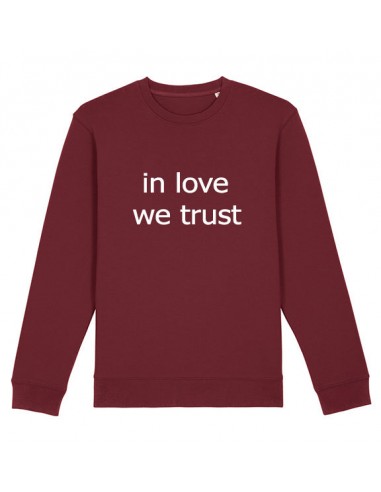 In love we trust sweat imprimé blanc 50% de réduction en Octobre 2024