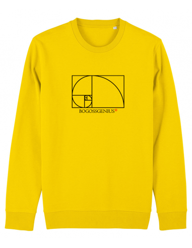 SWEAT JAUNE HOMME BOGOSSGENIUS® LE NOMBRE D'OR à prix réduit toute l'année