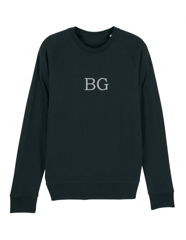 Sweatshirt noir en coton bio bogossgenius® Les êtres humains sont 