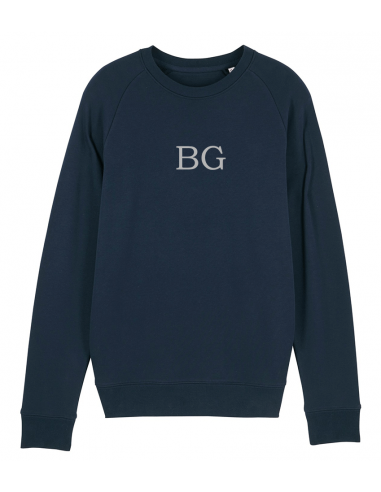 Sweatshirt french navy en coton bio bogossgenius® est présent 