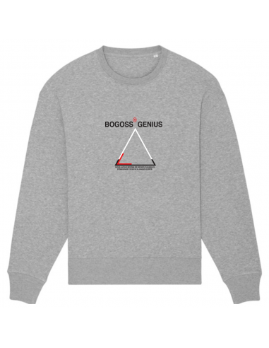 Sweat coton bio heather grey Bogoss Genius® de technologie