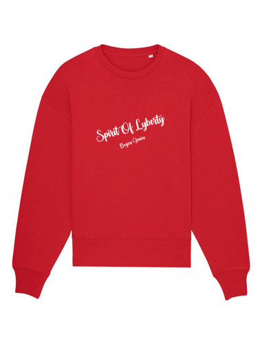 Sweatshirt couleur rouge Spirit Of Liberty hantent personnes