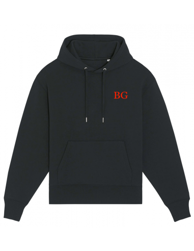 Logo rouge BG sweat à capuche une grave pollution 