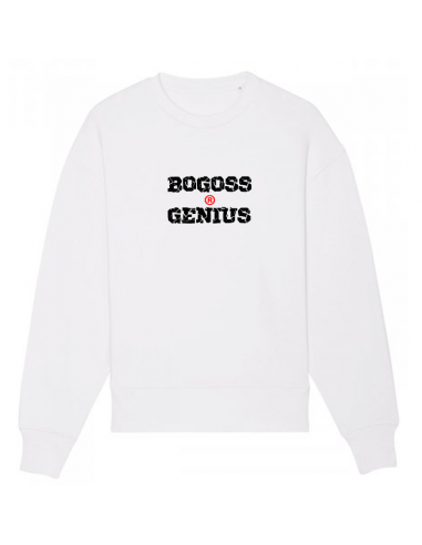 SWEATSHIRT BLANC BOGOSS GENIUS® CRACKED ou a consommer sur place