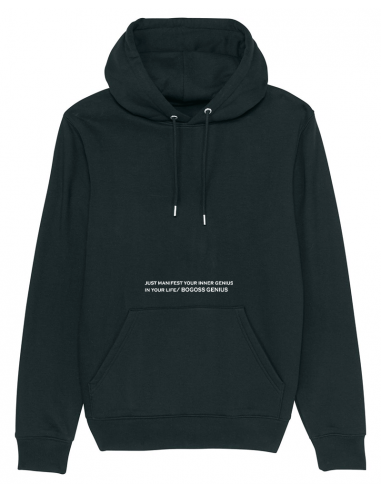 FREE INNER GENIUS - SWEATSHIRT NOIR A CAPUCHE BOGOSSGENIUS de la marque