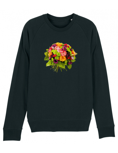 BOUQUET DE FLEURS SWEAT-SHIRT NOIR plus qu'un jeu 