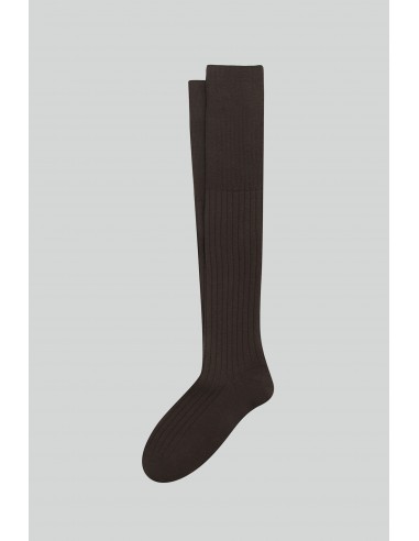 CHAUSSETTES LONGUES LAINE MARRON Paris Déstockage Promo