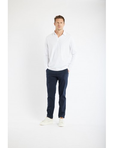 LONG SLEEVES POLO WHITE hantent personnes