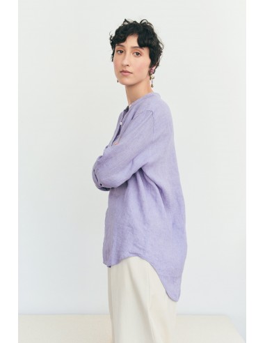 LINEN PORTOFINO SHIRT LAVENDER Dans la société mordern