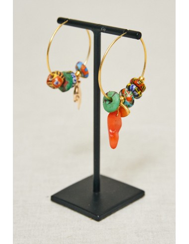 EARRINGS WITH CHARMS MULTICOLORED prix pour 