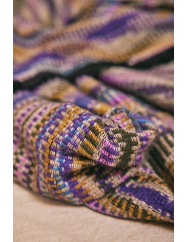 WOOL AND CASHMERE SCARF PURPLE de l' environnement