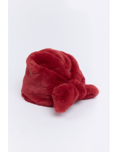 FAUX FUR HAT RASPBERRY 2024