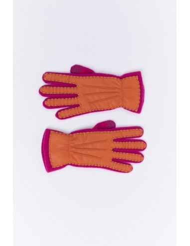 BI-MATERIAL GLOVES FUCHSIA Economisez 