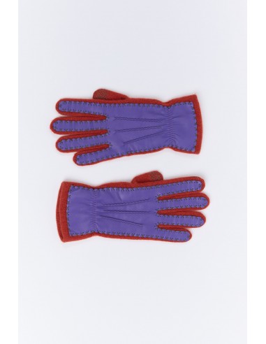 BI-MATERIAL GLOVES TERRACOTTA la chaussure