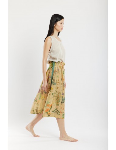 BOTANICAL SKIRT BEIGE paiement sécurisé