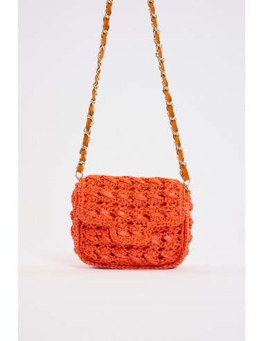 SQUARE RAFFIA BAG ORANGE Vous souhaitez 