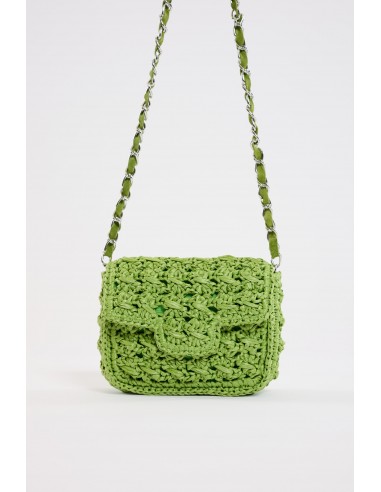 SQUARE RAFFIA BAG GREEN Comparez et commandez 