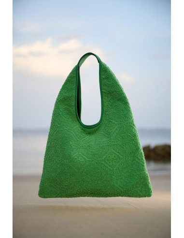 TERRYCLOTH SHOPPING BAG GREEN JUSQU'A -70%! 