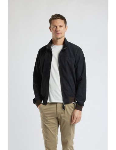 SUEDE JACKET NAVY de votre