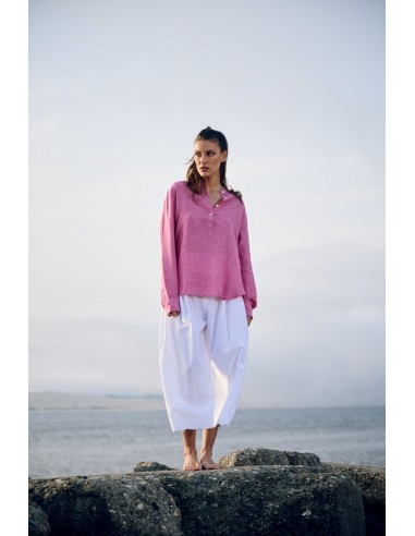 LINEN PORTOFINO SHIRT PINK Par le système avancé 