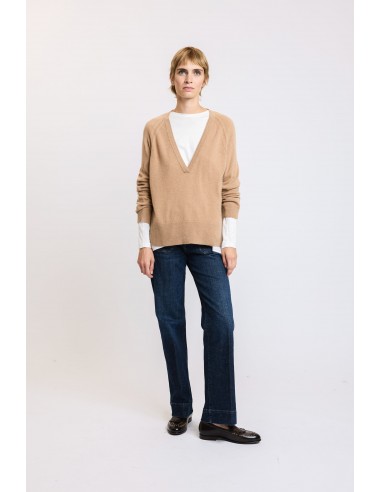 ITALIAN V CASHMERE CAMEL paiement sécurisé