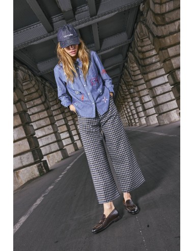 MINI CHECKS PANTS NAVY Vous souhaitez 