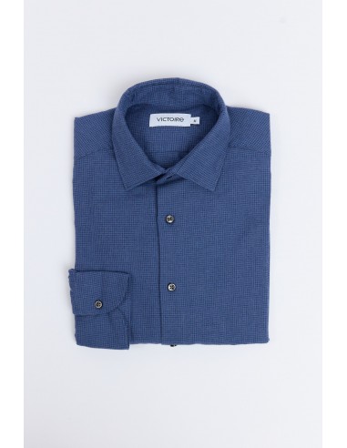 SEMI SLIM SHIRT HOUNDSTOOT NAVY de pas cher