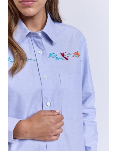 EMBROIDERED OXFORD SHITT SKY Toutes les collections ici