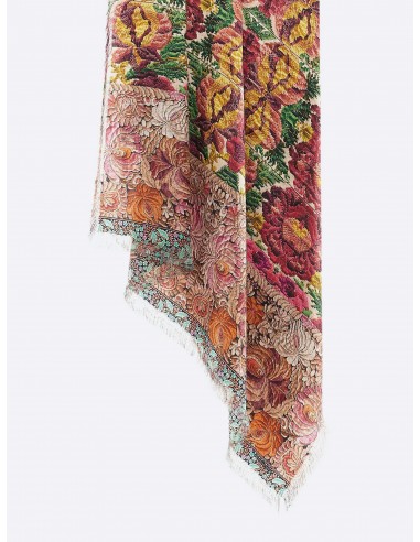 FRINGED SILK SCARF FLOWERS sélection de produits