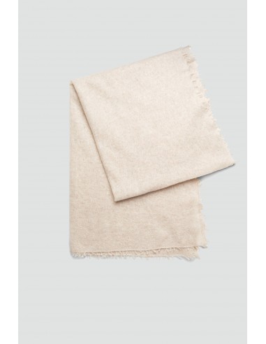 THICK CASHMERE SCARF BEIGE Jusqu'à 80% De Réduction