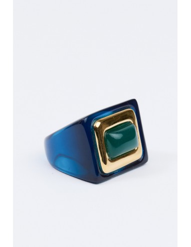 DUO RESIN RING NAVY Les magasins à Paris et en Île-de-France