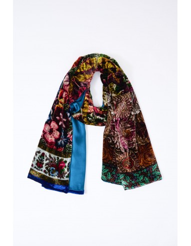 SILK SCARF + VELVET PANE FLOWERS Voir les baskets