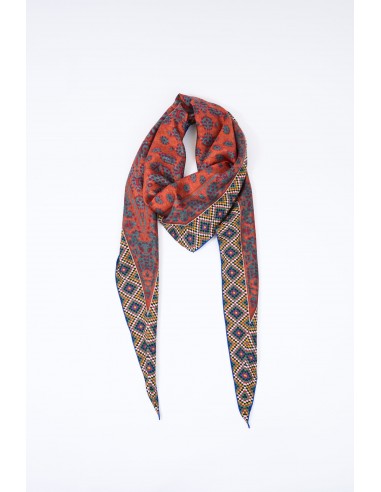 SILK DIAMOND BANDANA ORANGE prix