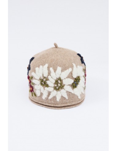 EMBROIDERED HAT BEIGE pas cheres