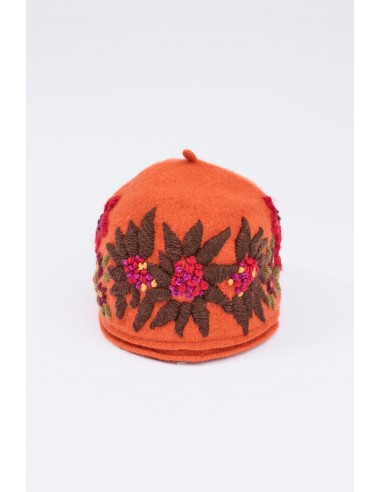 EMBROIDERED HAT ORANGE français