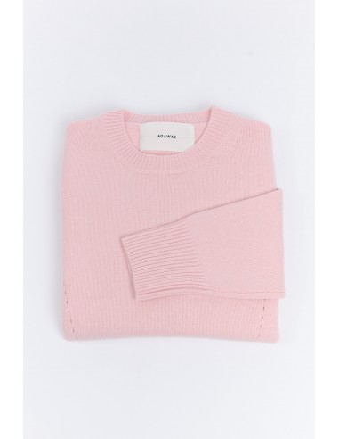 WOOL CASHMERE SWEATER LIGHT PINK la colonne vertébrale