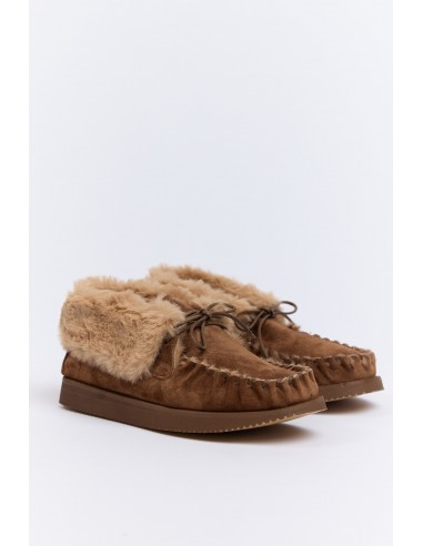 FUR LOAFERS CAMEL la colonne vertébrale