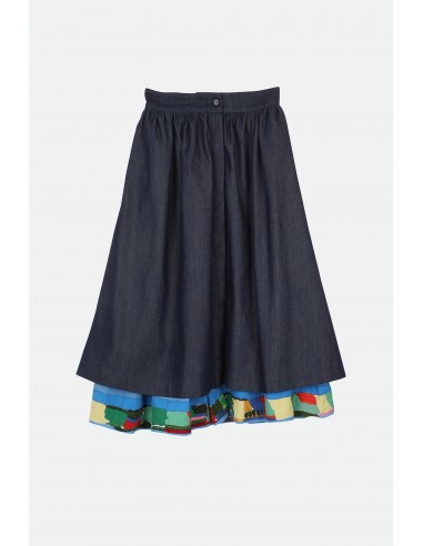 DENIM SKIRT BLUE la colonne vertébrale