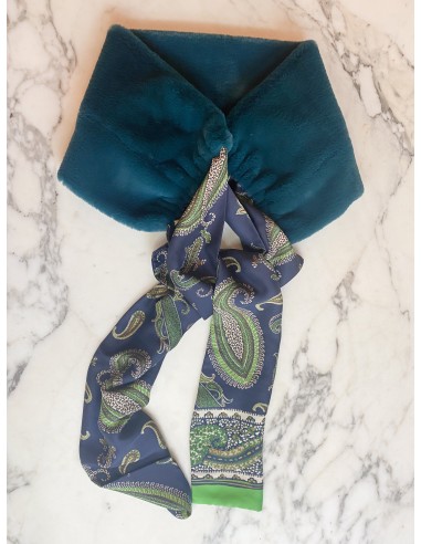 FOULARD BI-MATIÈRE LAGON Comparez plus de prix