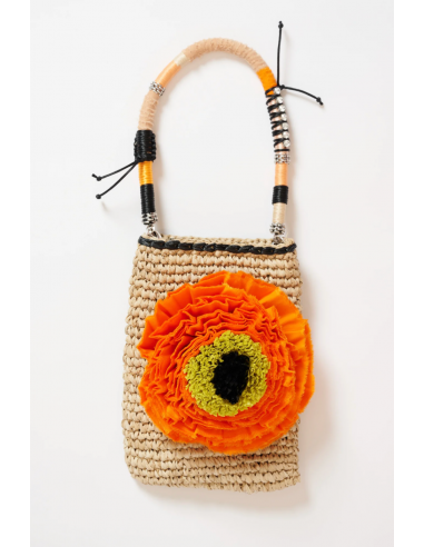 PANIER MAXI FLEURS ORANGE prix