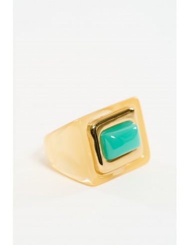 BAGUE EN RÉSINE JAUNE Les magasins à Paris